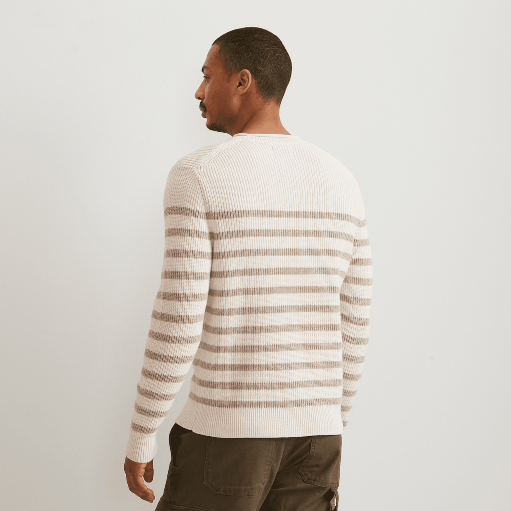 Men's Signature Roll Neck Sweater – Stripe