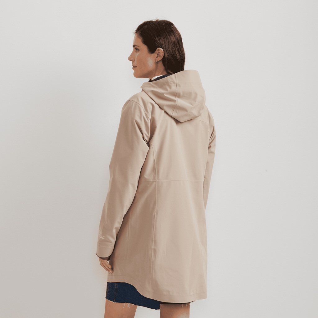 Women's Cloud Cap Waterproof Stretch Hooded Rain Parka