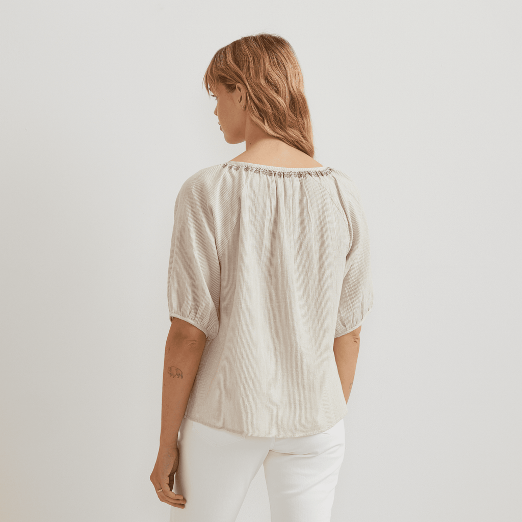 Women's Embroidered Trim Shirt