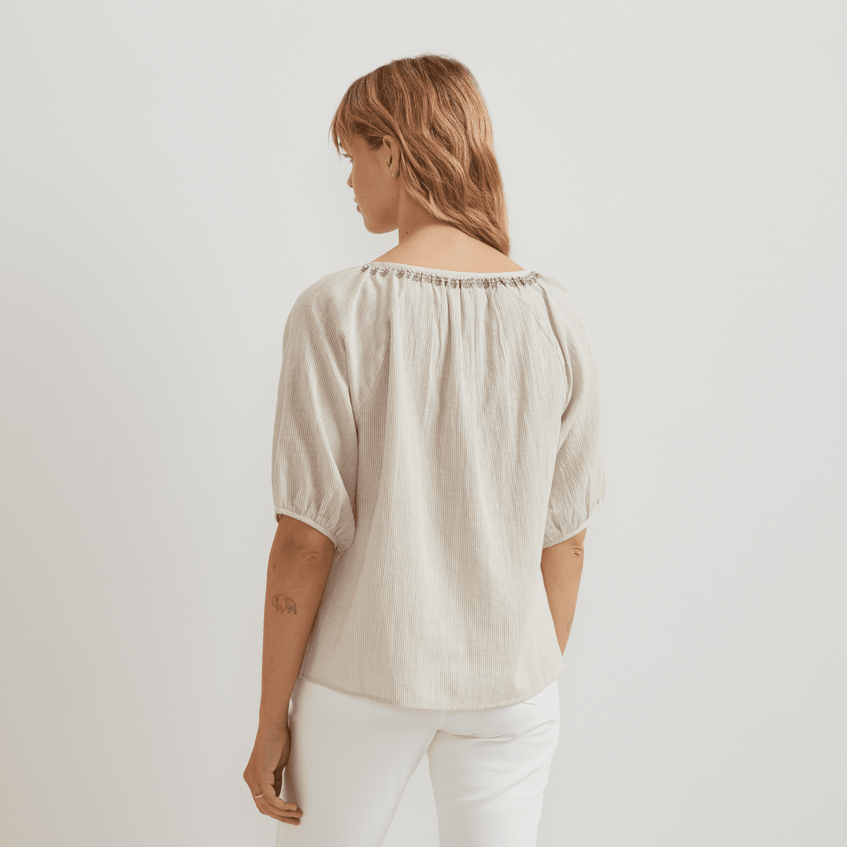 Women's Embroidered Trim Shirt