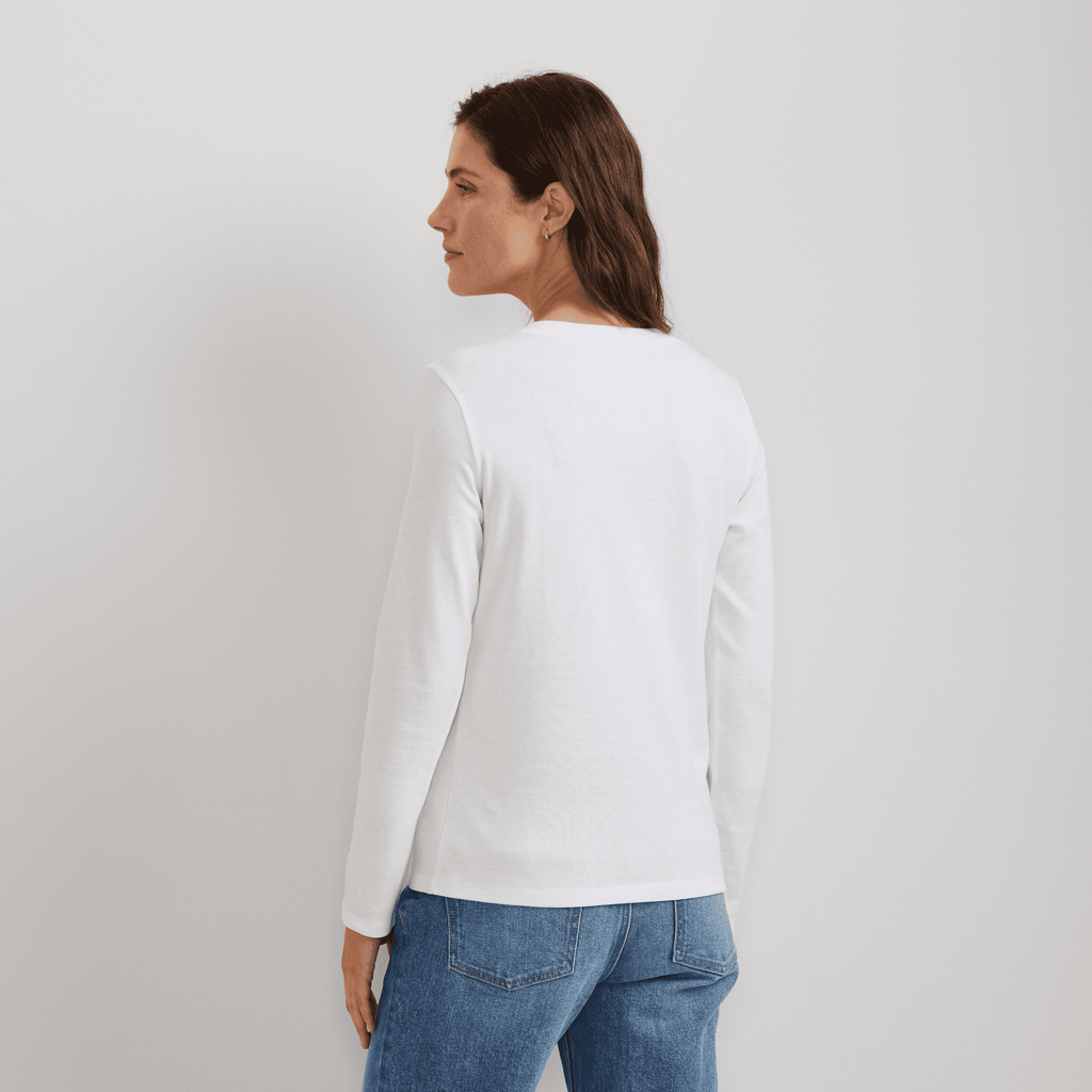 Women's Everyday Long-Sleeve V-Neck T-Shirt