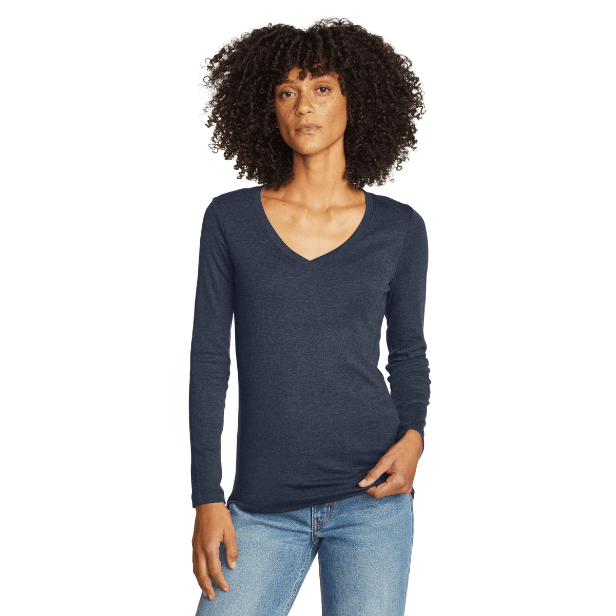 Women's Fav Long-Sleeve V-Neck T-Shirt