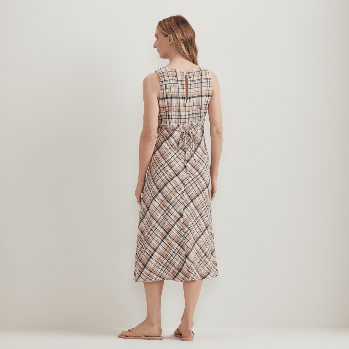 Women's Crinkle Midi Dress