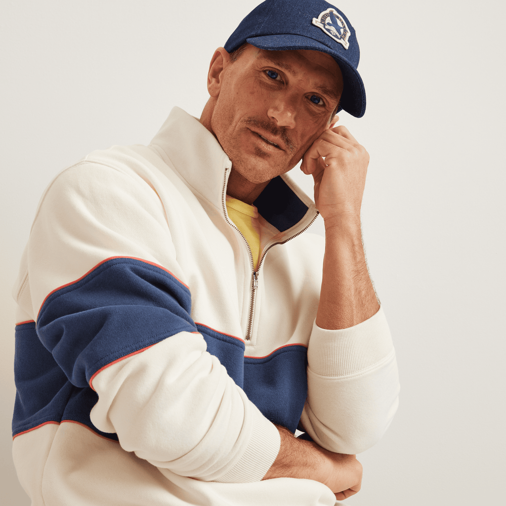 Men's Vintage Soft 1/4-Zip – Stripe