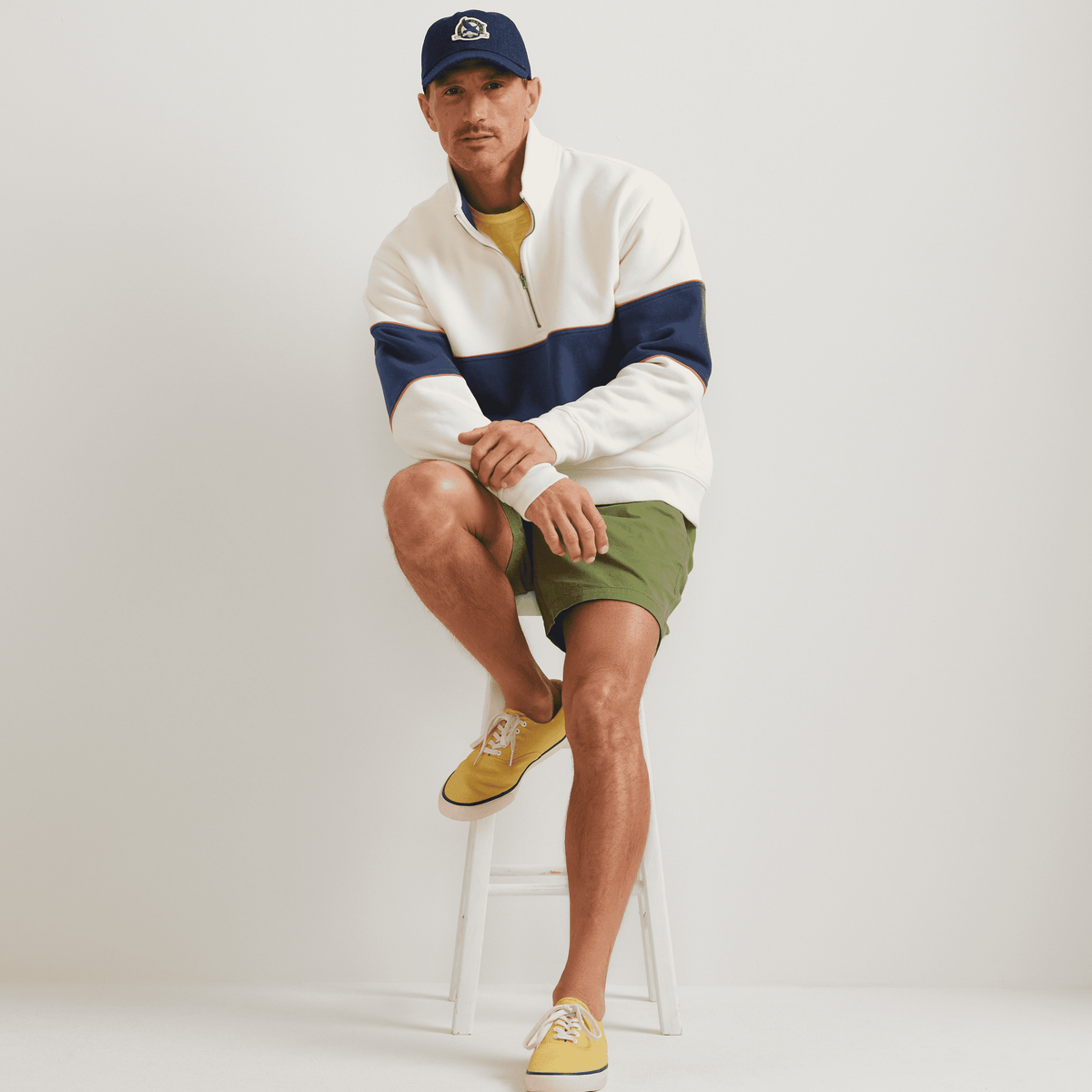 Men's Vintage Soft 1/4-Zip – Stripe