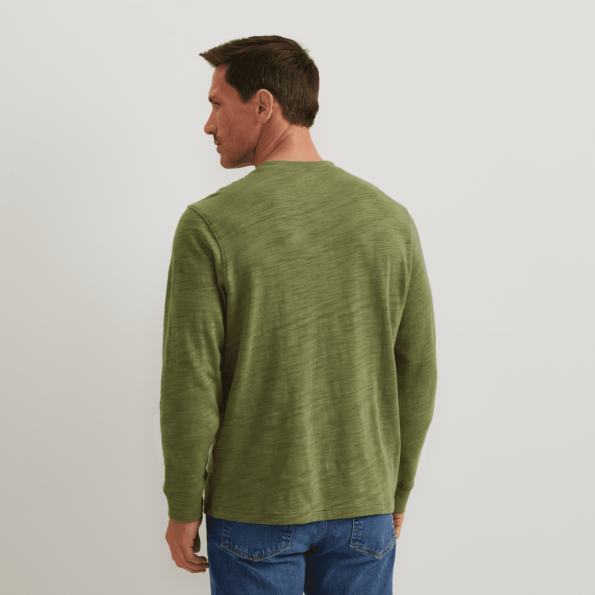 Men's Slub Jersey Henley