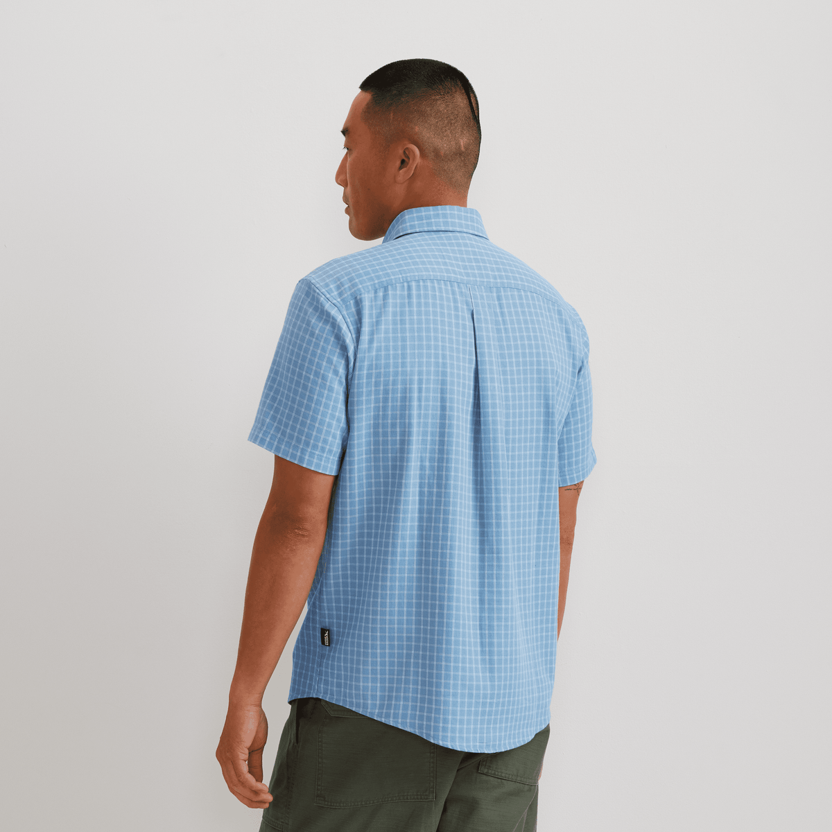 Men's Tidelands Short-Sleeve Yarn-Dyed Textured Shirt