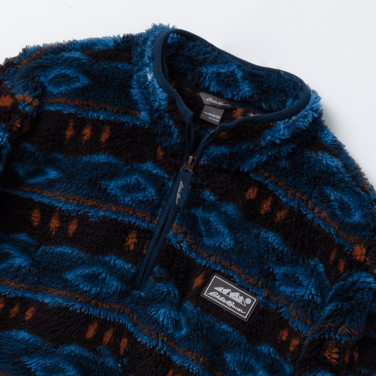 Kids Quest Fleece Plush 1/4-Zip Jacket – Print