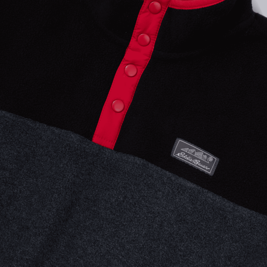 Boys Quest Fleece Snap Neck