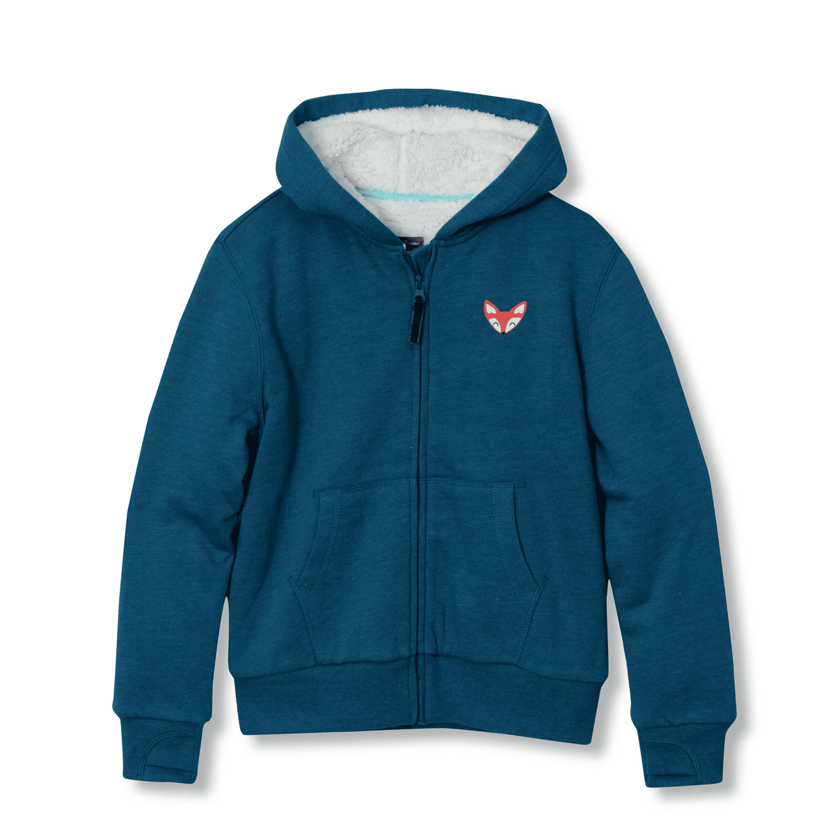 Girls Camp Fleece Faux Shearling-Lined Hoodie