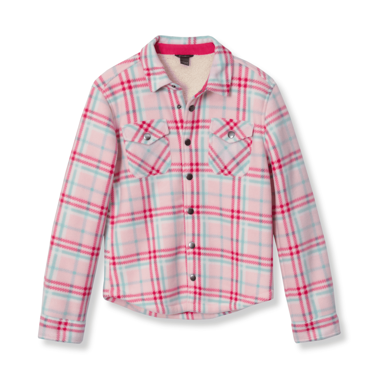 Girls Faux Shearling Shirt Jacket