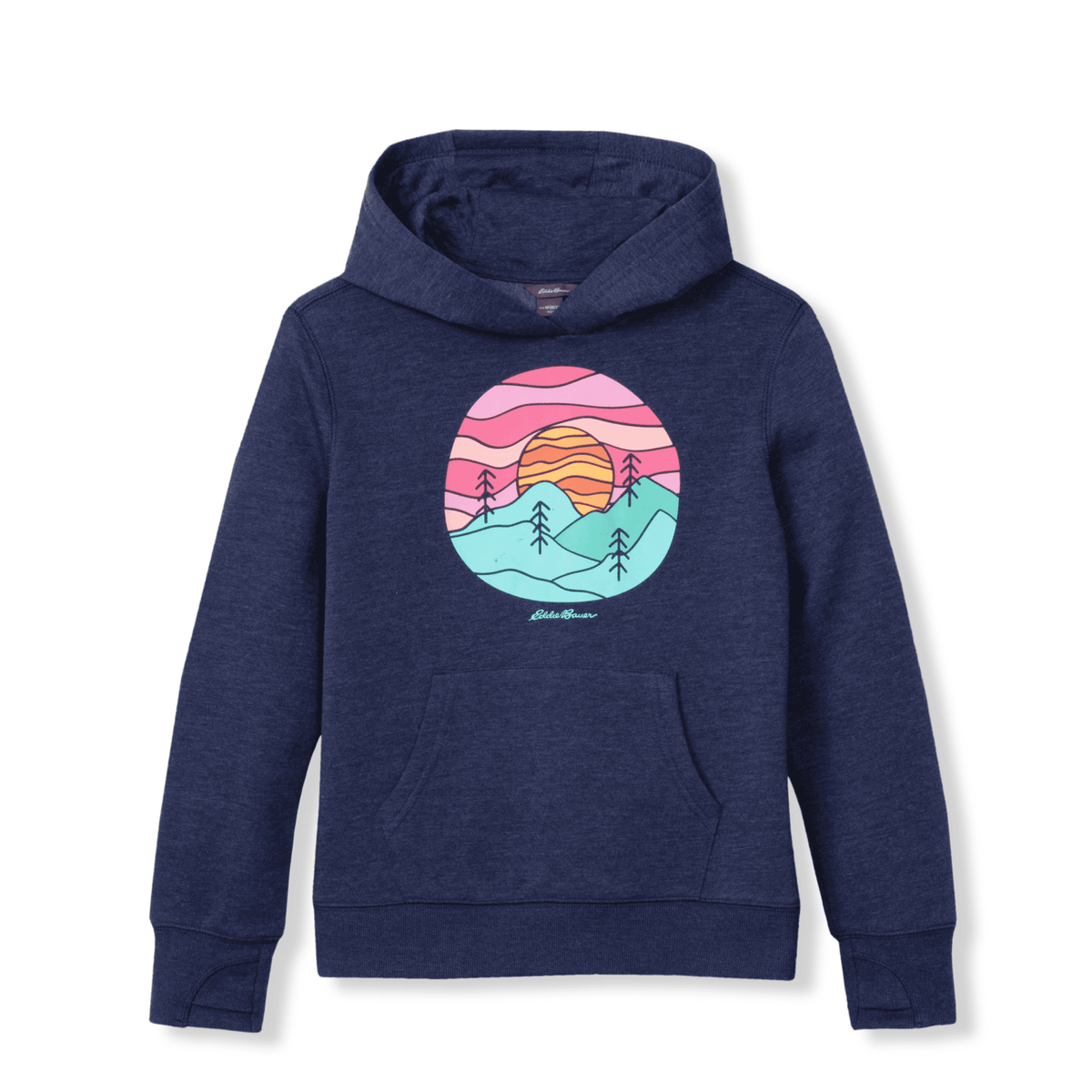 Girls Camp Fleece Graphic Hoodie