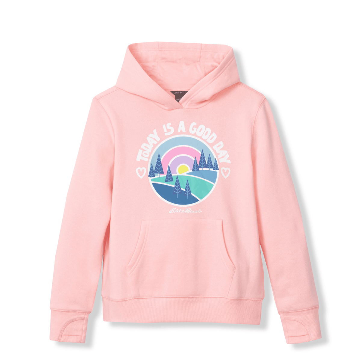 Girls Camp Fleece Graphic Hoodie