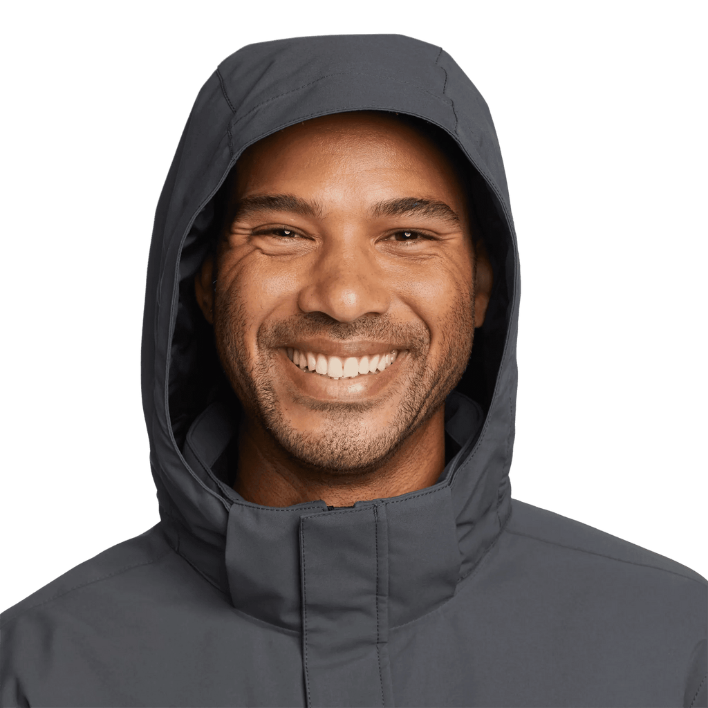 Men's Mainstay Insulated Waterproof Hooded Trench Coat
