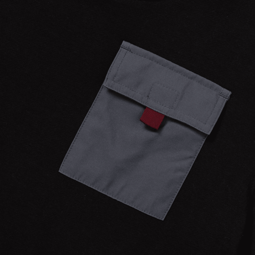 Boys Camp Fleece Pocket Crewneck