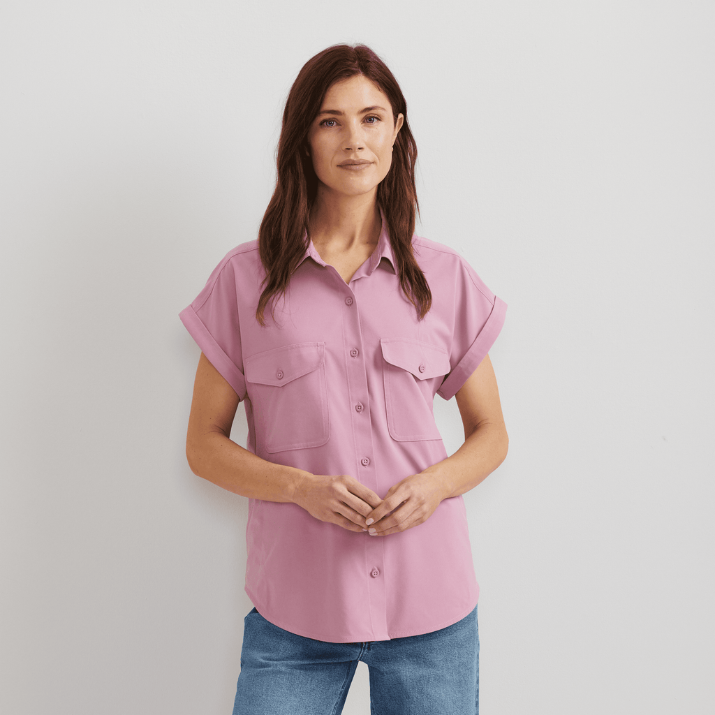 Women's Departure Short-Sleeve Button-Down Shirt
