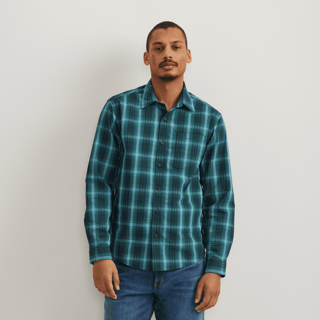 Men's Long-Sleeve Pack It 3.0 Seersucker Shirt