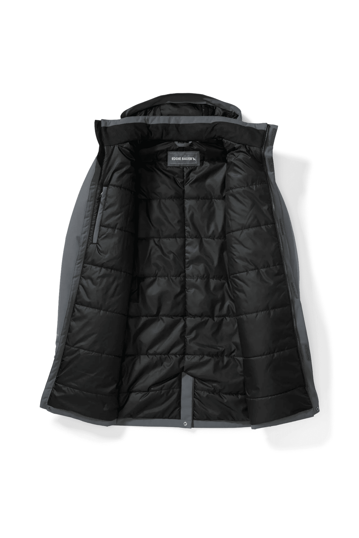 Men's Mainstay Insulated Waterproof Hooded Trench Coat