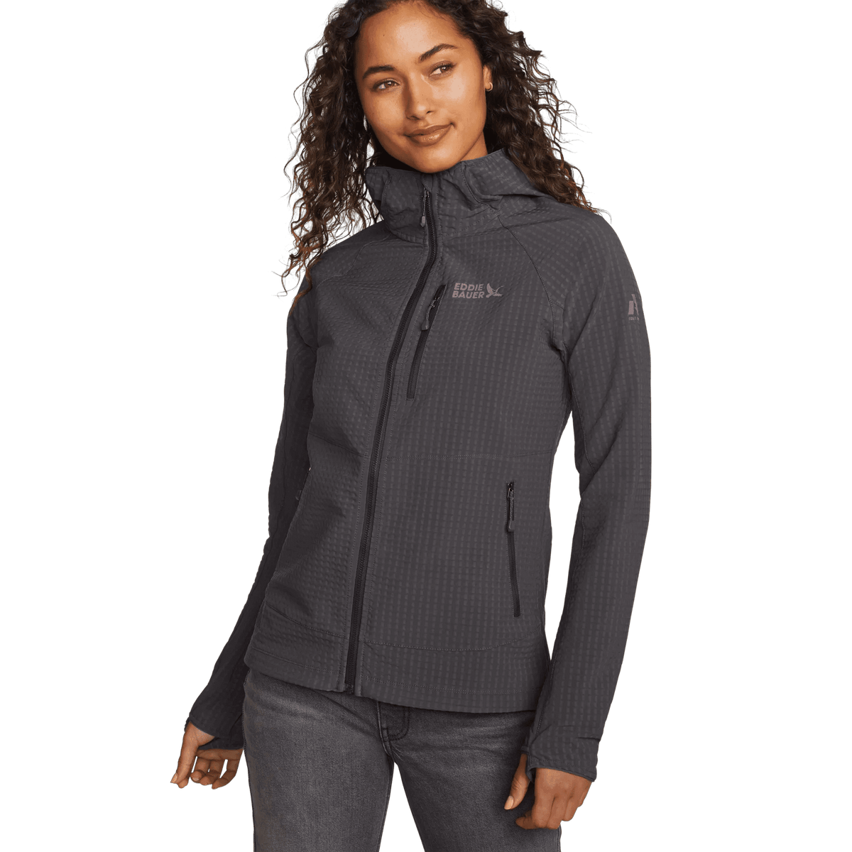 Women's Sandstone Backbone Grid Shell Hoodie