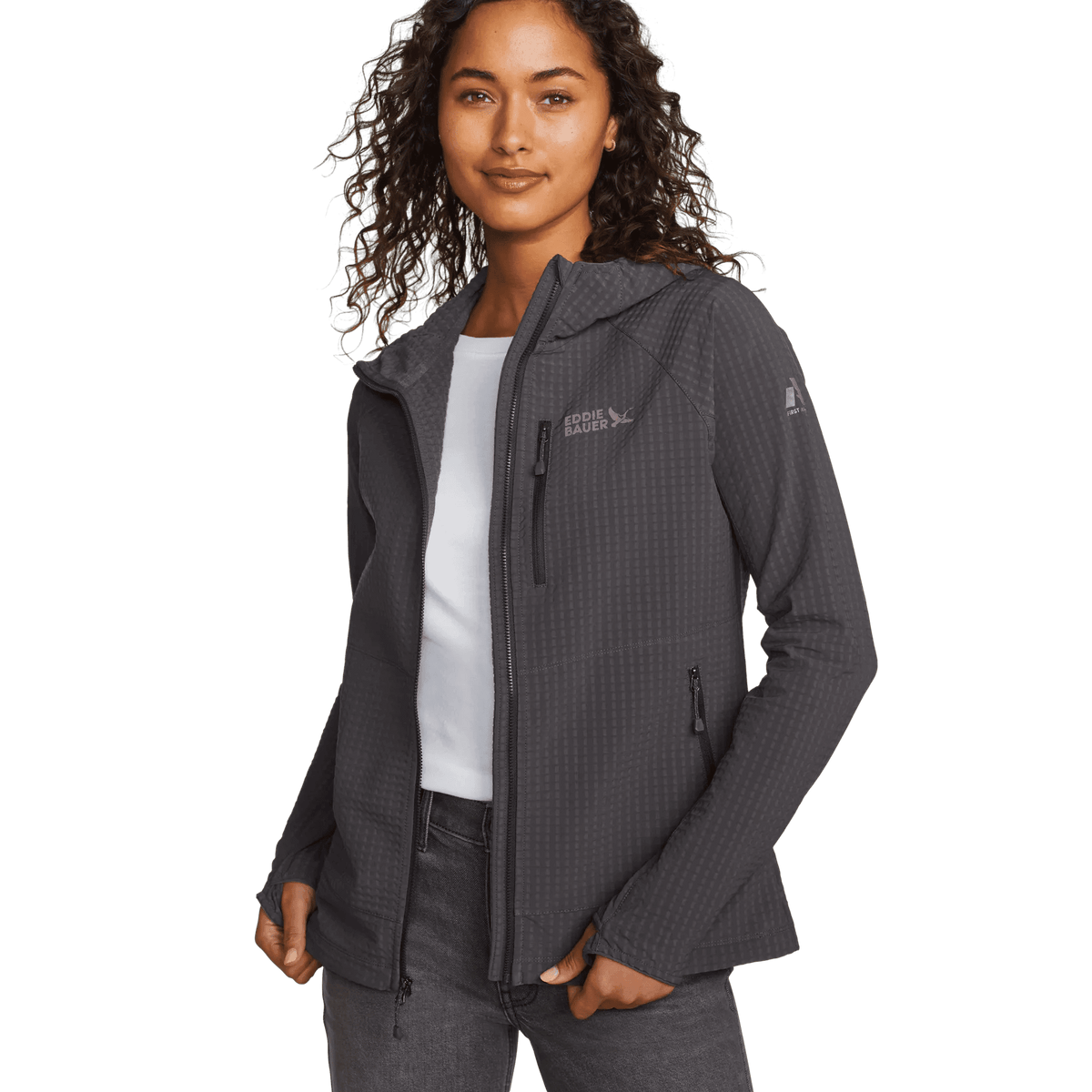 Women's Sandstone Backbone Grid Shell Hoodie