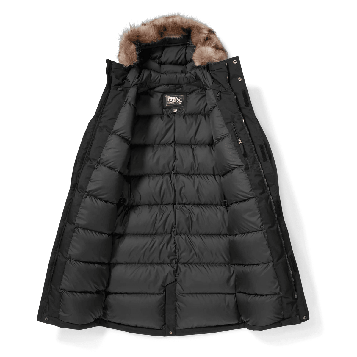 Men's Superior Down Waterproof Hooded Stadium Coat