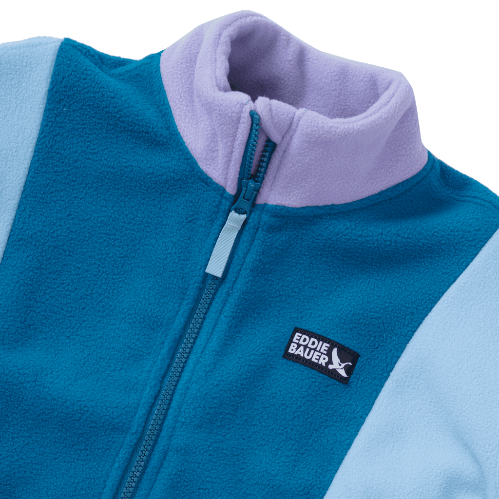 Girls Quest Fleece Colorblock Full Zip Jacket