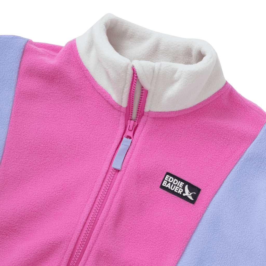 Girls Quest Fleece Colorblock Full Zip Jacket