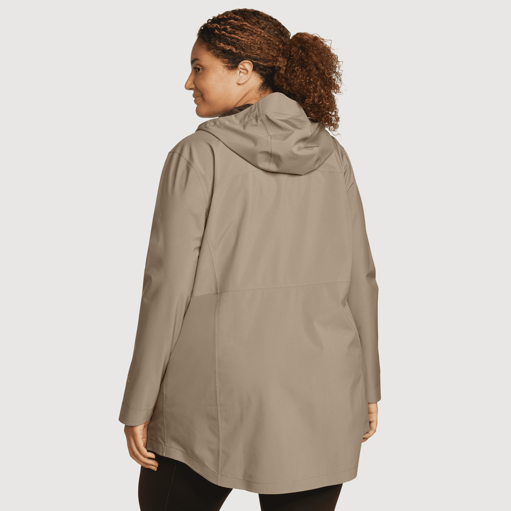 Women's Cloud Cap Waterproof Stretch Hooded Rain Parka