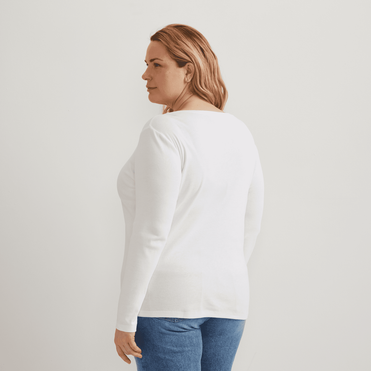 Women's Everyday Long-Sleeve V-Neck T-Shirt