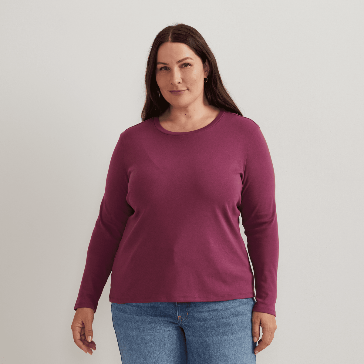 Women's Everyday Long-Sleeve Crewneck T-Shirt
