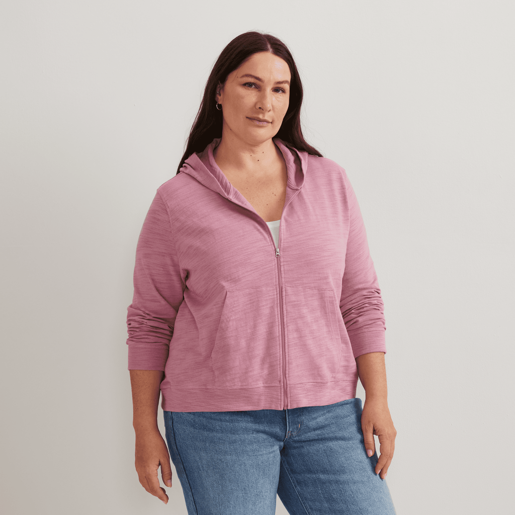 Women's Waverly Cotton Slub Full-Zip Sweatshirt