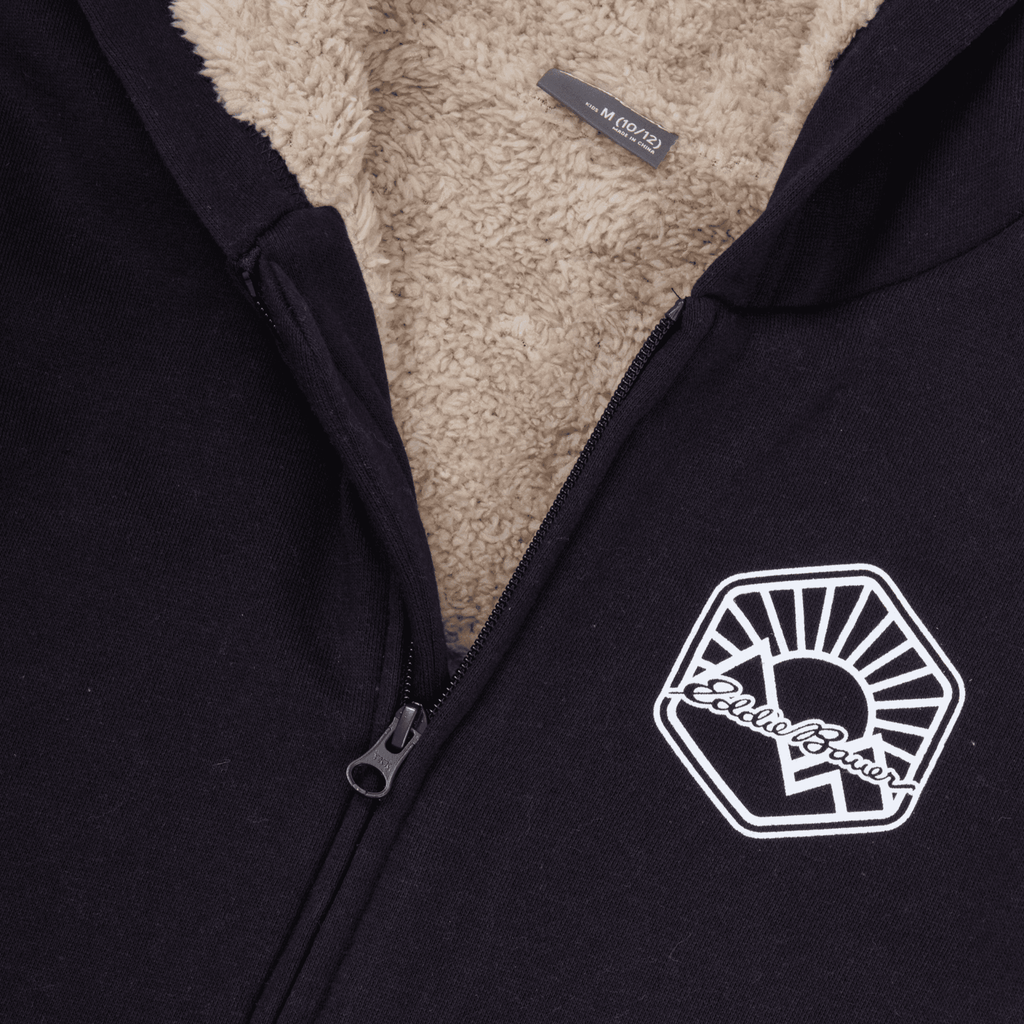 Boys Camp Fleece Faux-Shearling Hoodie