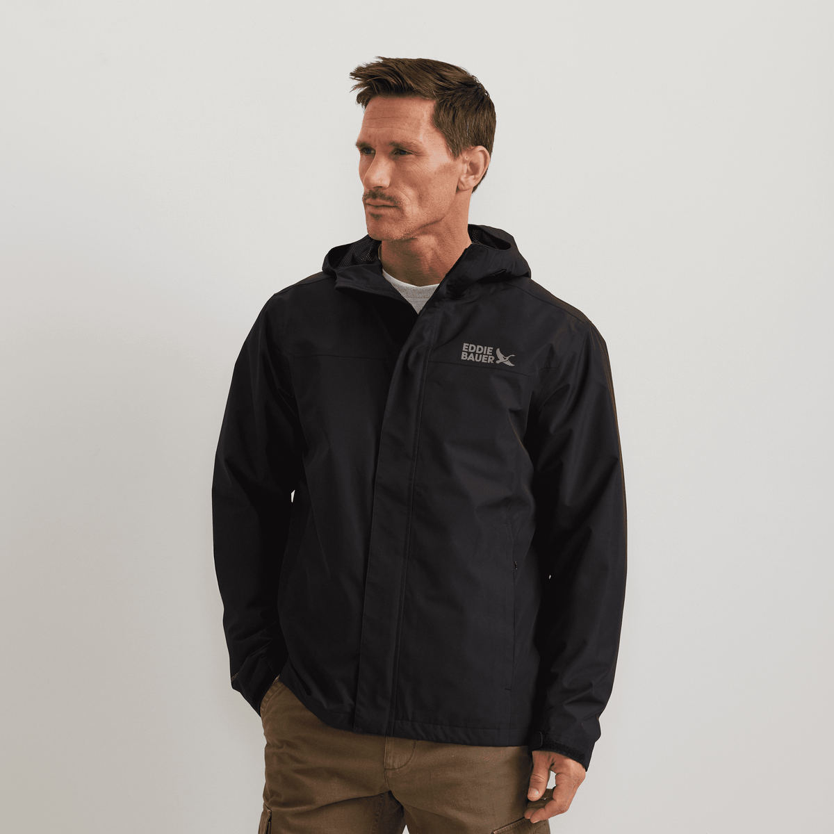Men's Rain Trek Waterproof Packable Rain Jacket