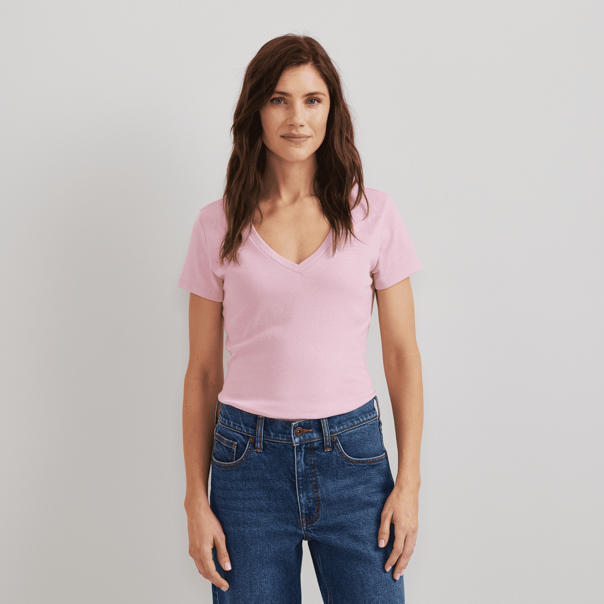 Women's Everyday Short-Sleeve V-Neck T-Shirt