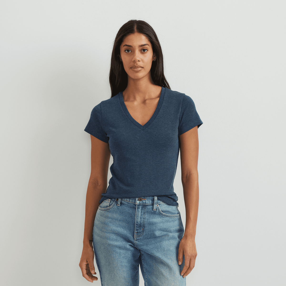 Women's Everyday Short-Sleeve V-Neck T-Shirt