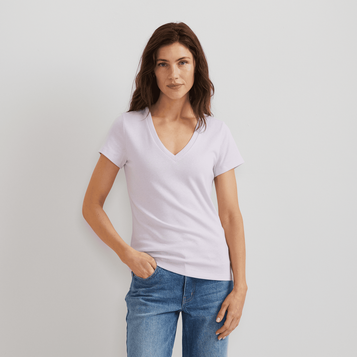 Women's Everyday Short-Sleeve V-Neck T-Shirt