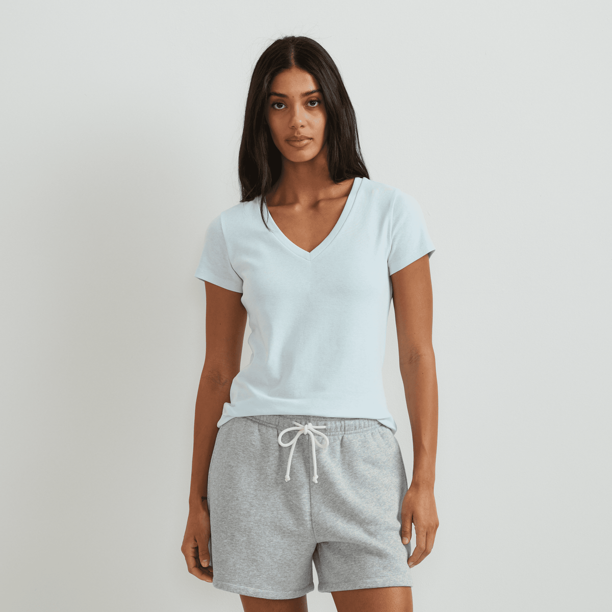 Women's Everyday Short-Sleeve V-Neck T-Shirt