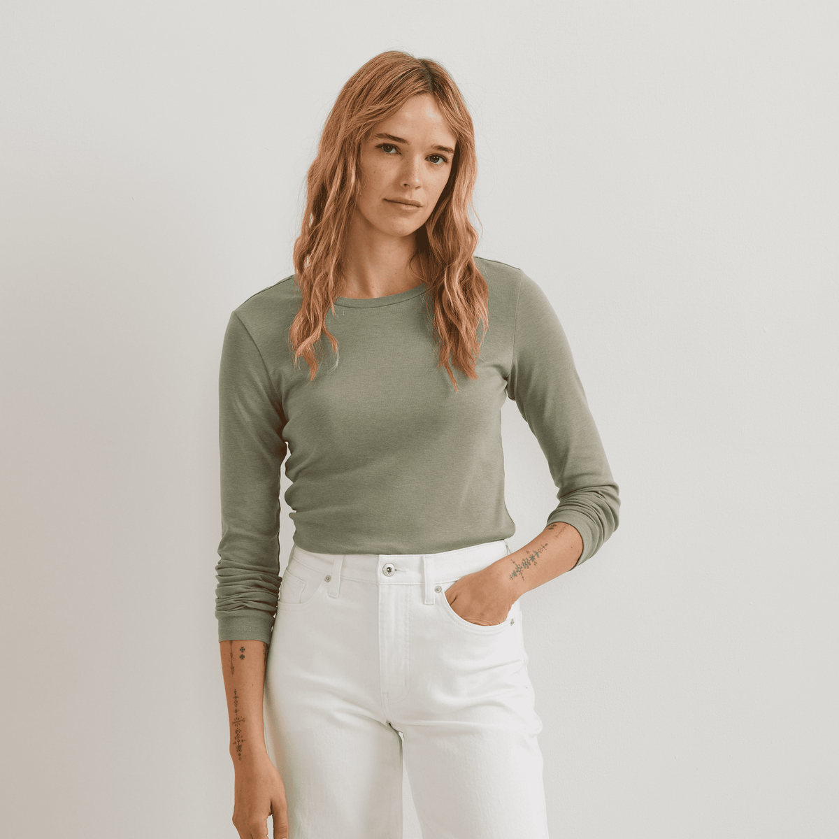 Women's Everyday Long-Sleeve Crewneck T-Shirt