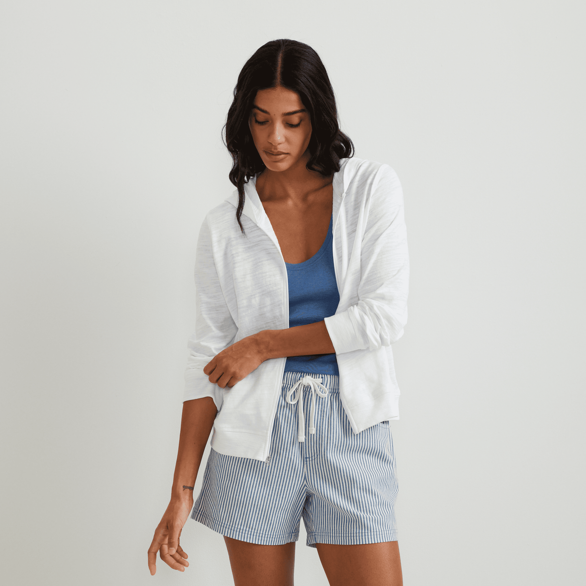 Women's Waverly Cotton Slub Full-Zip Sweatshirt