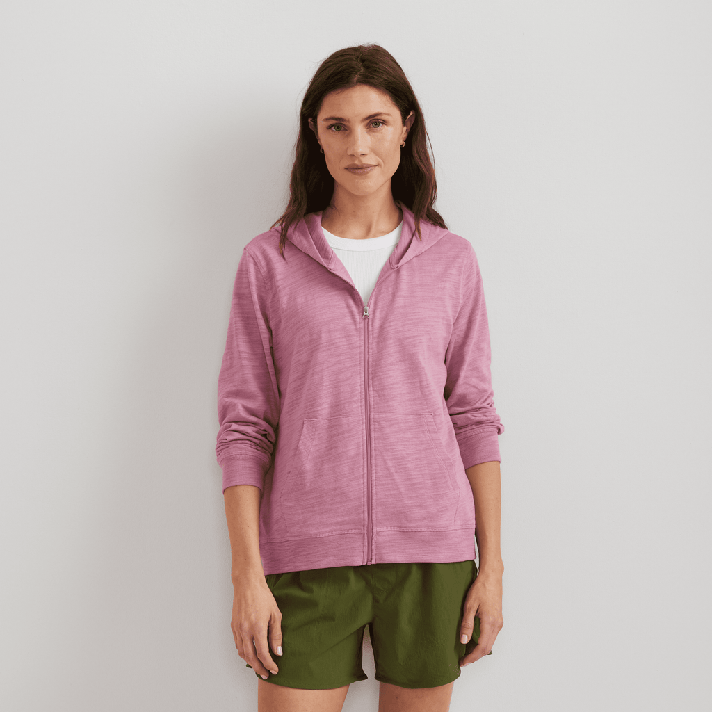 Women's Waverly Cotton Slub Full-Zip Sweatshirt