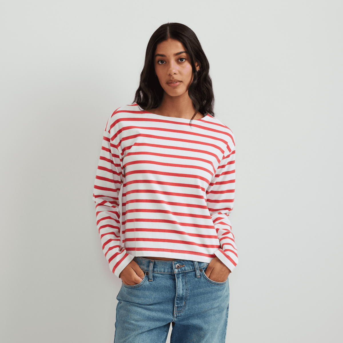 Women's Sailor Bateau Neck T-Shirt