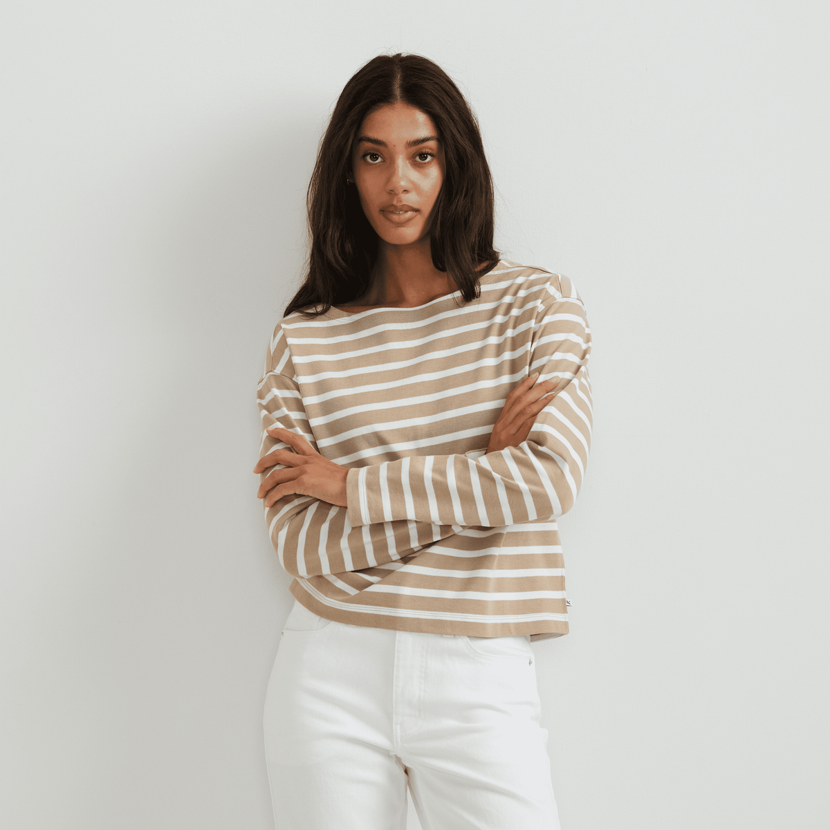 Women's Sailor Bateau Neck T-Shirt
