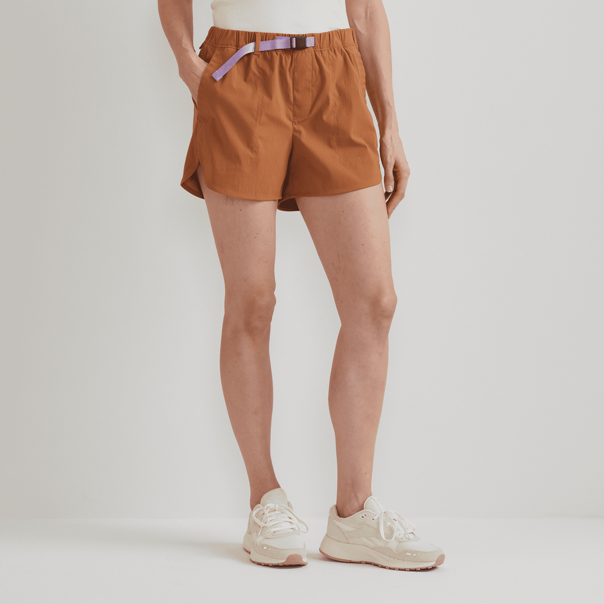 Women's Belted Ripstop Shorts