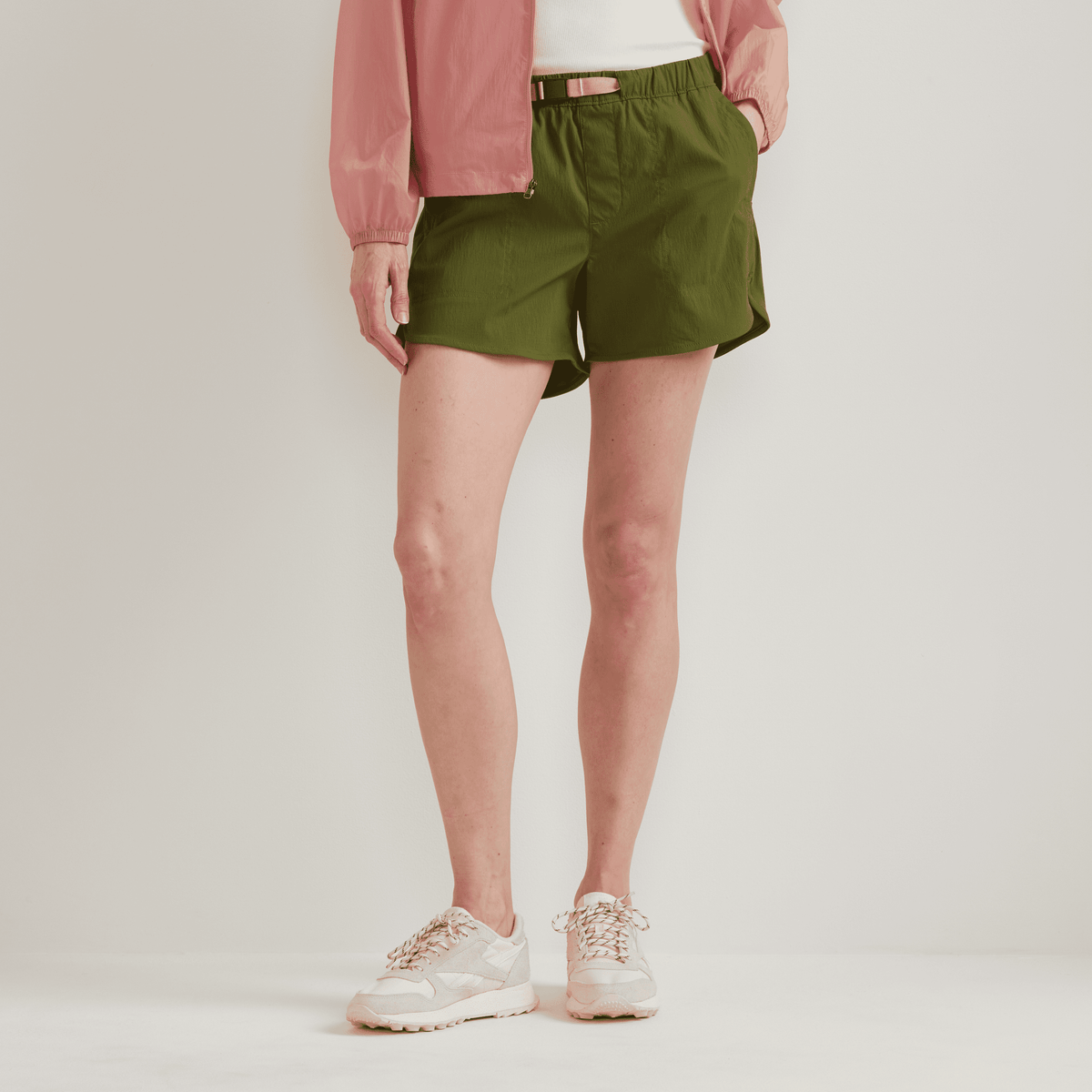 Women's Belted Ripstop Shorts