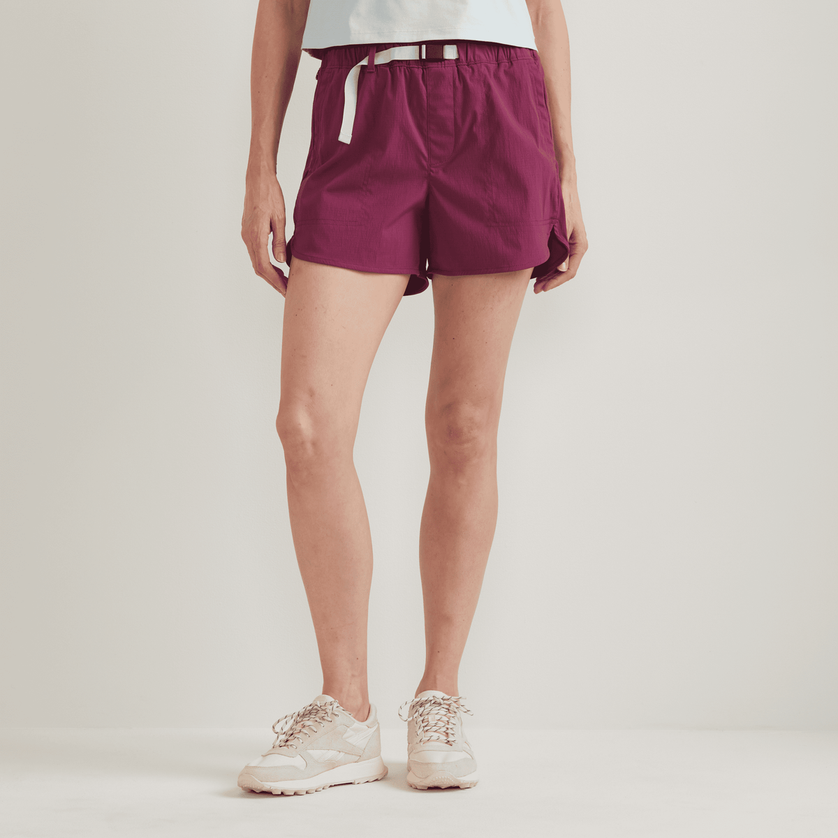 Women's Belted Ripstop Shorts