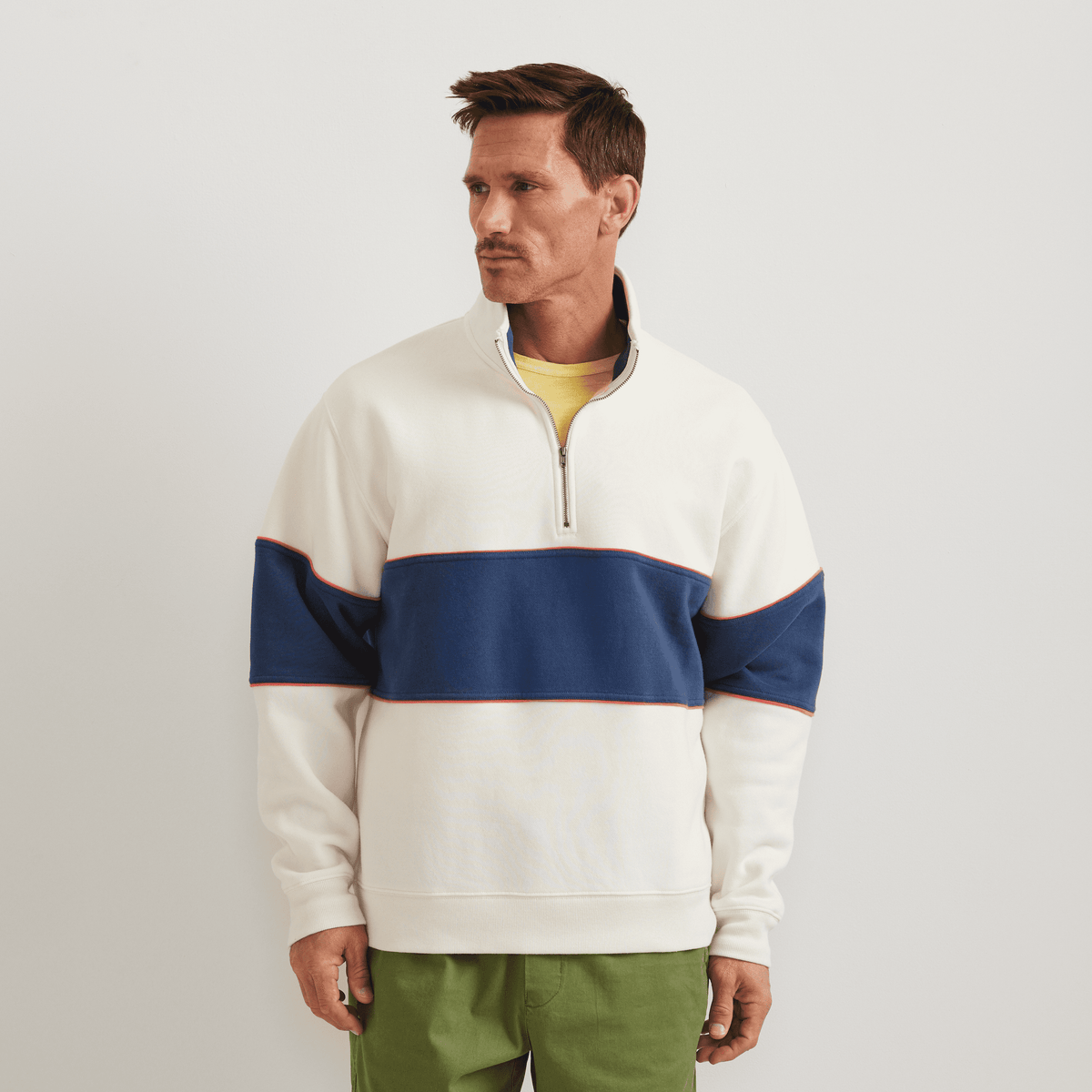 Men's Vintage Soft 1/4-Zip – Stripe