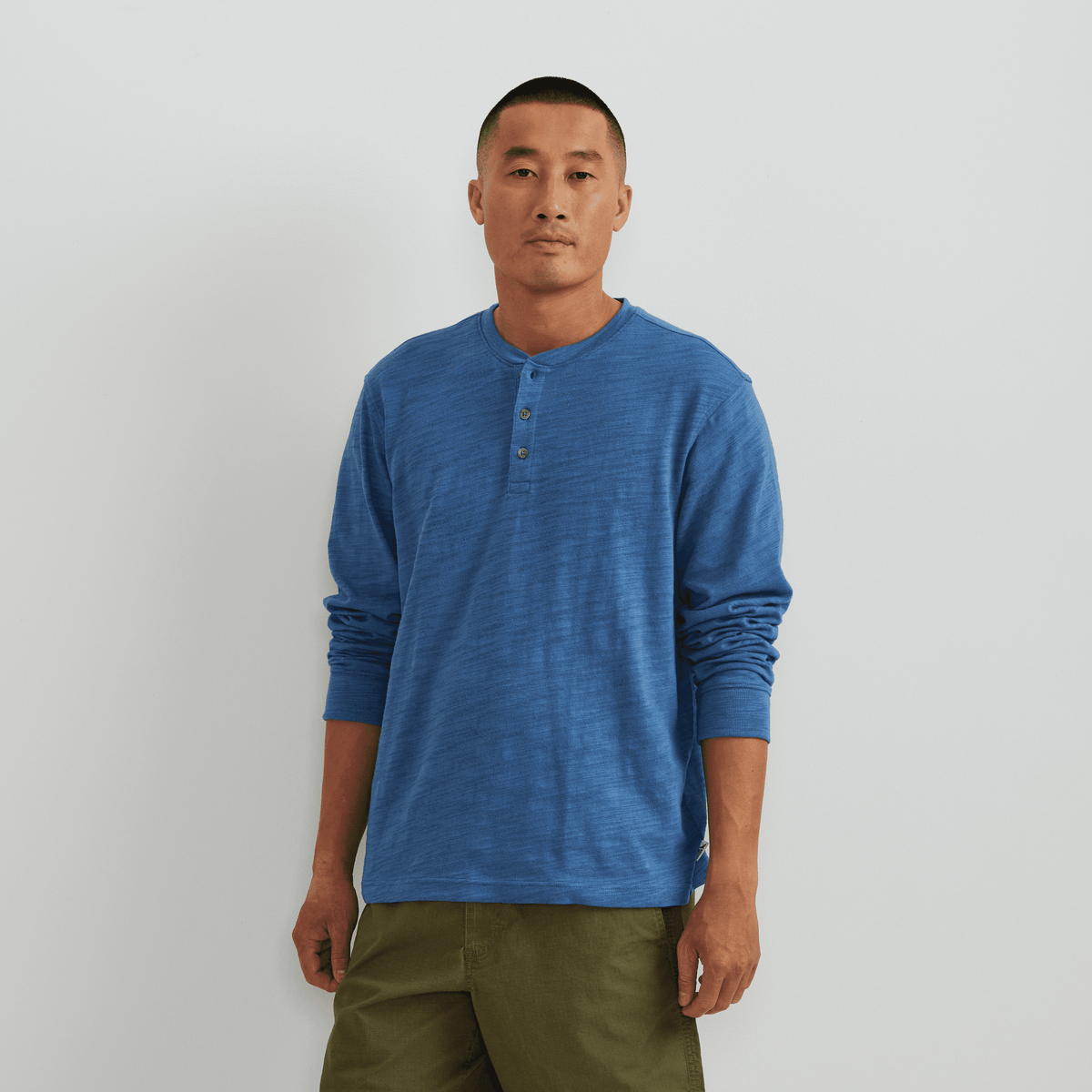 Men's Slub Jersey Henley