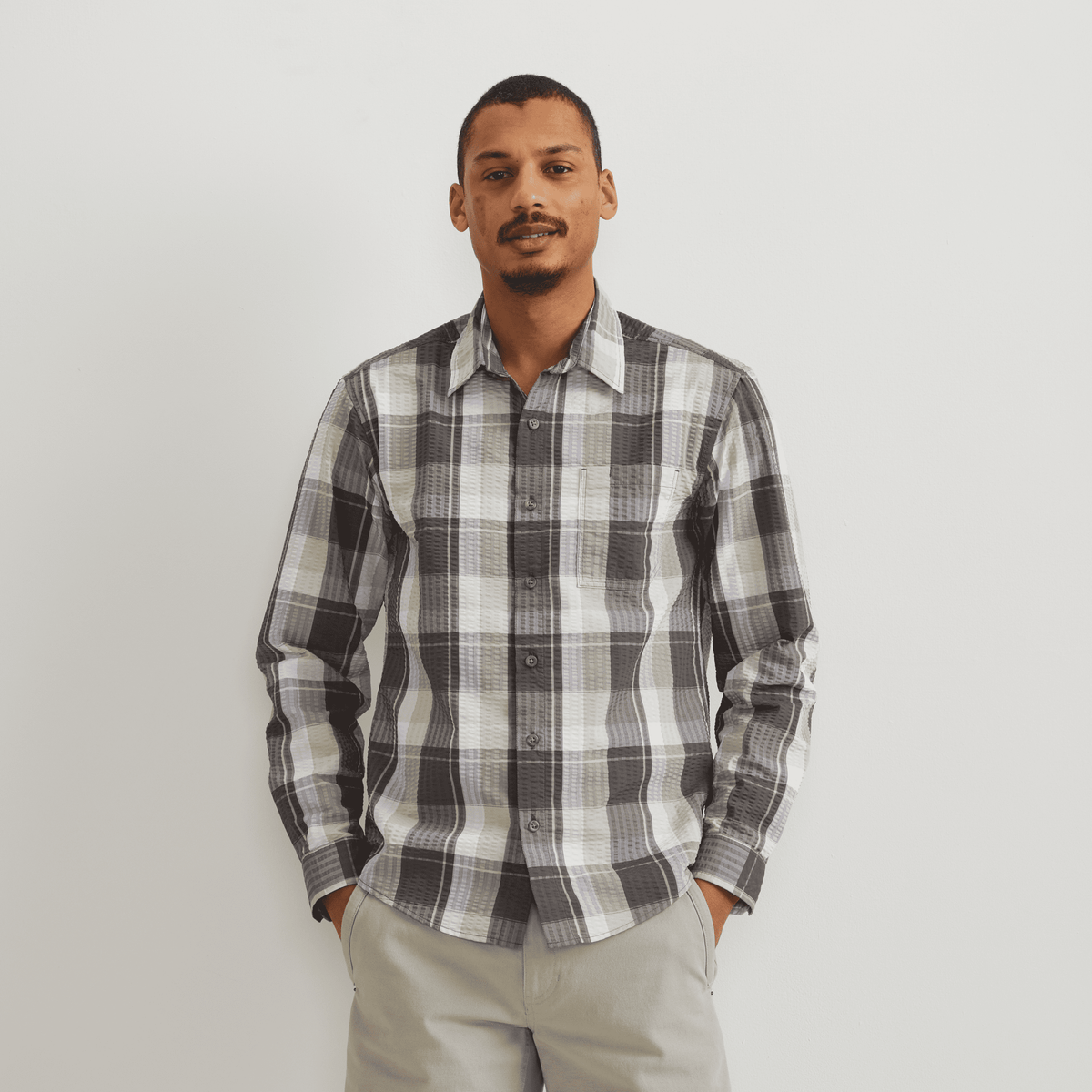Men's Long-Sleeve Pack It 3.0 Seersucker Shirt