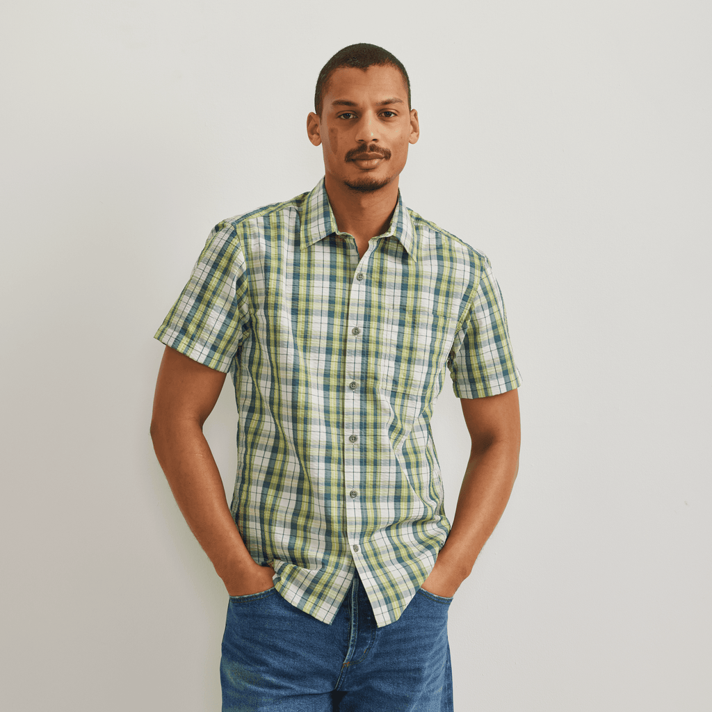 Men's Short-Sleeve Pack It 3.0 Seersucker Shirt