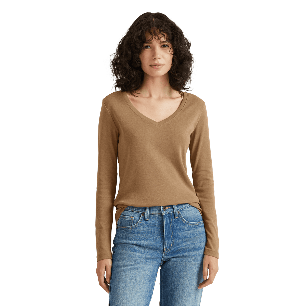 Women's Fav Long-Sleeve V-Neck T-Shirt